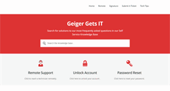 Desktop Screenshot of help.geiger.com